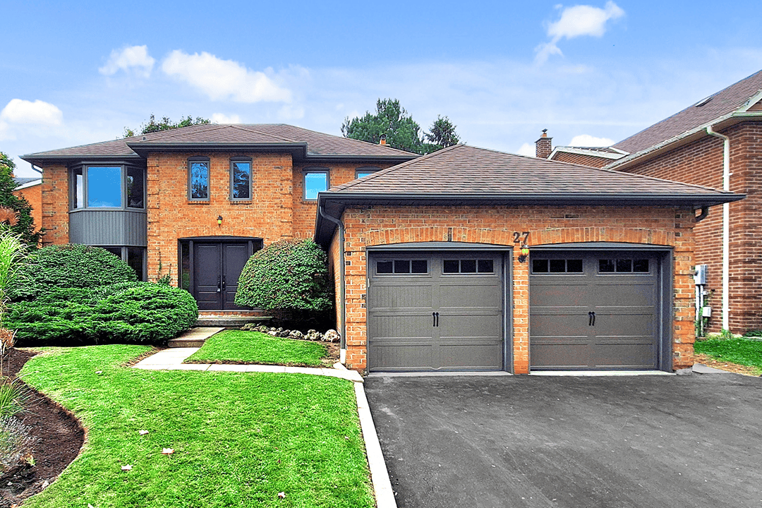 Exterior shot of a home and front yard